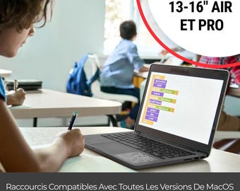 Mac OS / Word Excel - Raccourcis Clavier, Autocollant En Vinyle Transparent (en Français), Compatible : Macbook/air/pro/mini/imac - UK