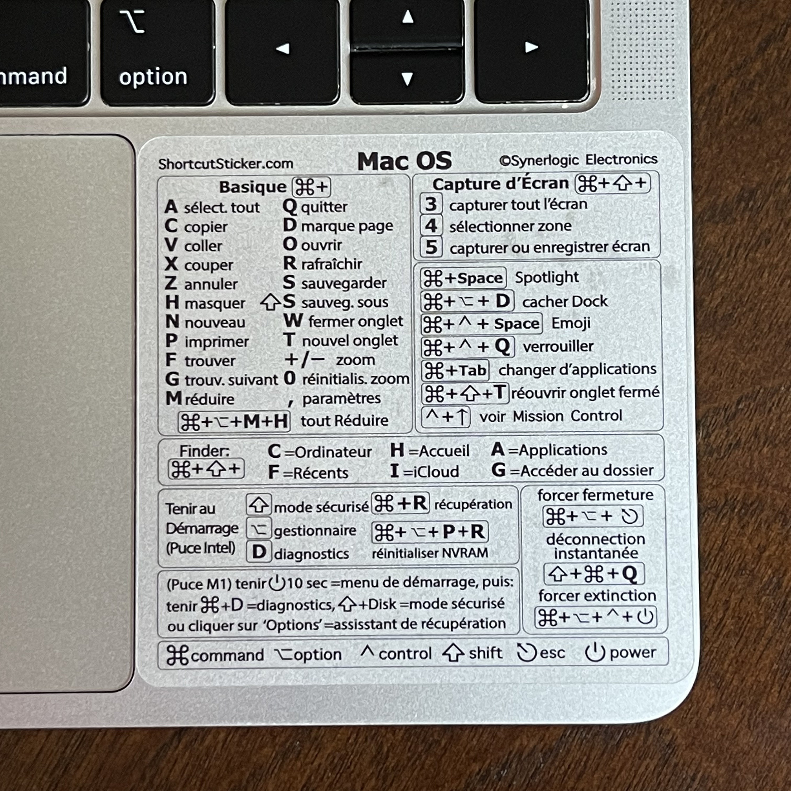 Raccourcis Clavier Mac OS, autocollant vinyle Transparent, adhésif sans  résidu, Compatible : MacBook/Air/Pro/Mini/M1/M2/M3/Intel - Etsy France