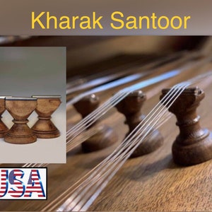 18 pcs, Full Set,  kharak Santor, with Metal Bridge, WooD, خرک سنتور و ساچمه