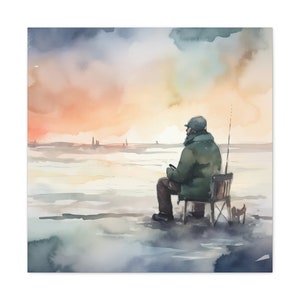 Harmony Of Winter | Canvas Gallery Wrap Watercolor Painting