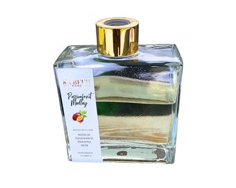 Passionfruit Medley Reed Diffuser Tropical Citrus Home Scent K. Creed Long-Lasting Aromatherapy Vibes for Living Room, Bedroom, Office Décor