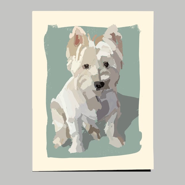 Westie Card Etsy