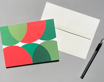 Tarjetas navideñas, de Año Nuevo y de mediados de siglo / Juego de 10 / "Cálculo" de JenniferClarkStudio