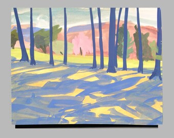 Tarjetas de felicitación con paisajes de Berkshires – Arte en acuarela, juego de 10