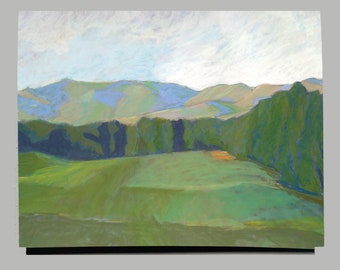 Vermont Landscape Notecards Set | Nichols Hill View Pastel Painting