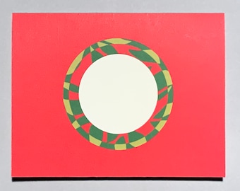 Tarjetas de notas con coronas navideñas, juego de 10