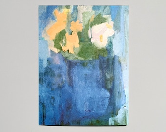 Tarjetas de notas florales de verano / Tarjeta de notas en blanco / "Cloud Flower"” de JenniferClarkStudio / Conjunto de 10