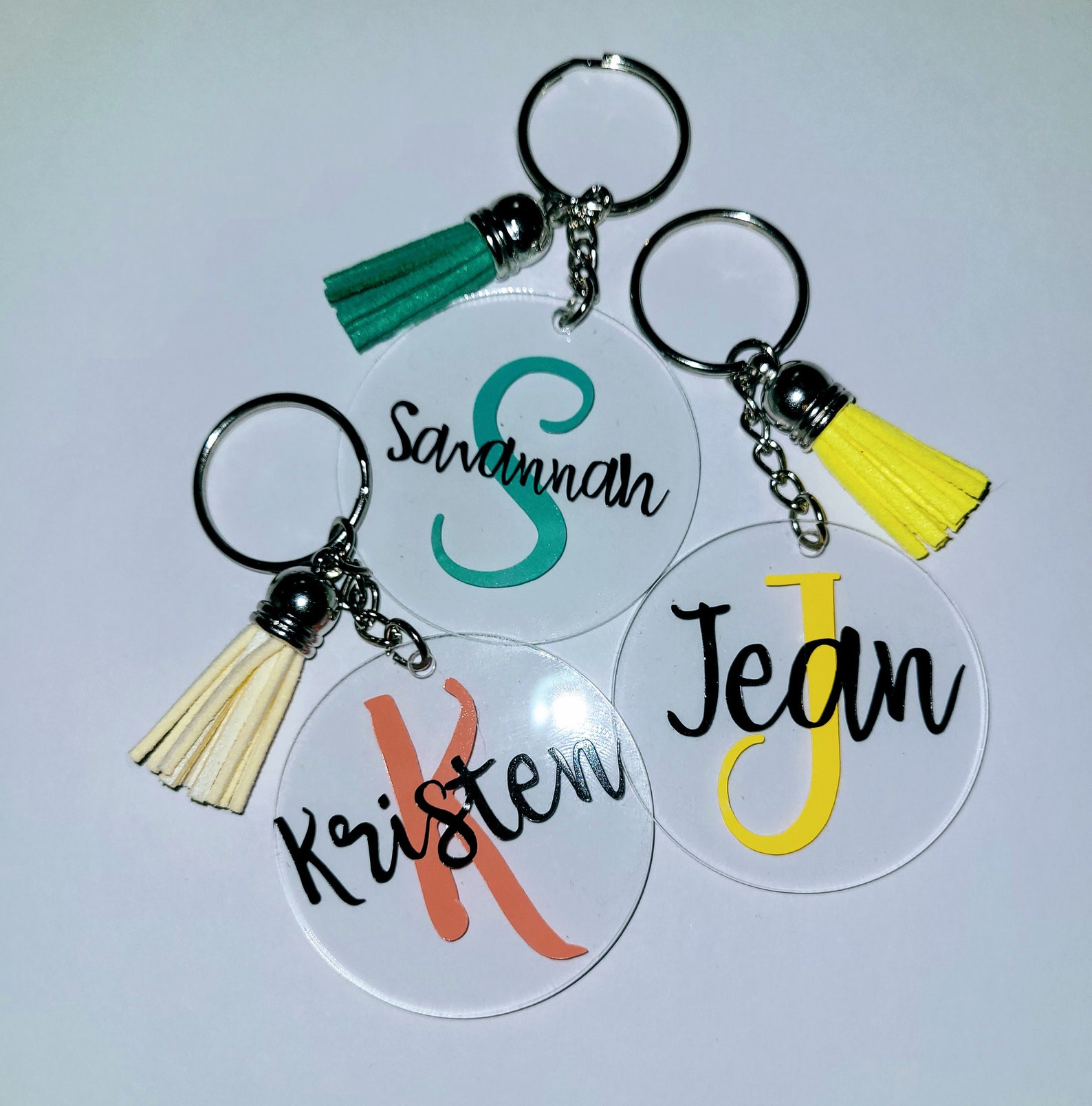 Personalized Name Keychains Etsy