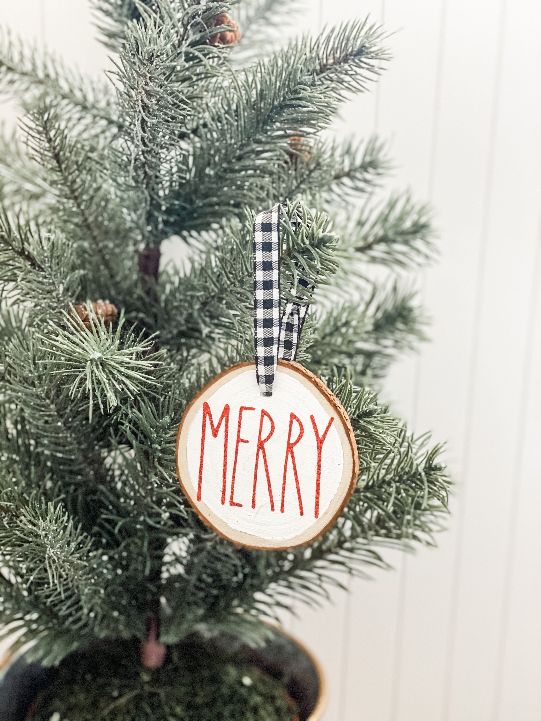 Merry Farmhouse Ornament Etsy