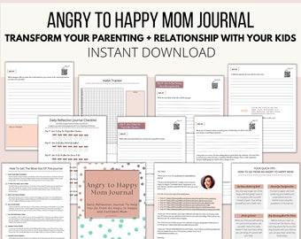 Angry To Happy Mom Journal: Tägliche Fragen zur Reflexion (PDF)