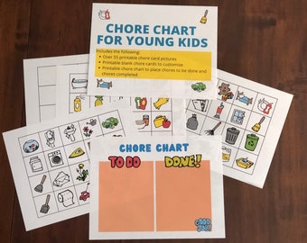 Printable Chore Chart for Kids: Toddler Responsibility List (PDF)