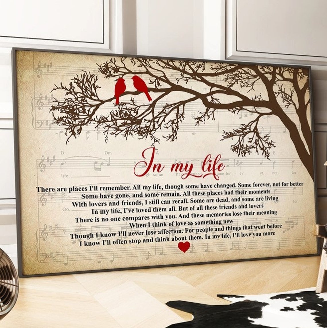 In My Life Lyrics Poster Lyrics Poster Song Lyrics Music | Etsy