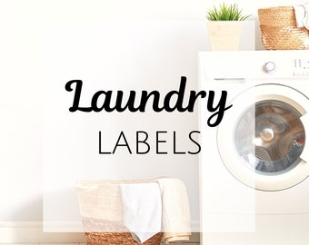 Laundry Label Packs /custom laundry organization, storage decals, removable labels, laundry room decal, Detergent, Softener