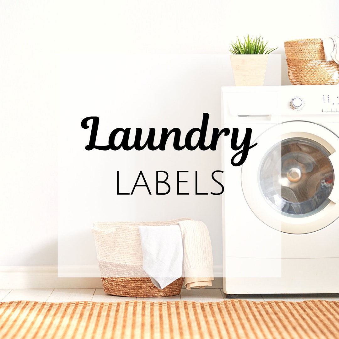 Laundry Label Packs /custom Laundry Organization, Storage Decals ...