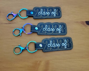 Personalized Class of 2023 Vinyl Key Fob