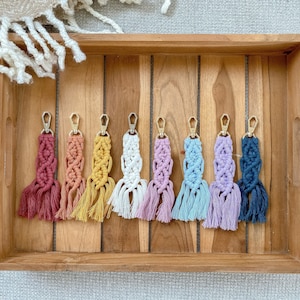 Mini Llavero Macrame / Mini Llavero Boho / Llavero HECHO A MANO / Accesorios Macrame / Llavero Boho Macrame / Regalo para ella