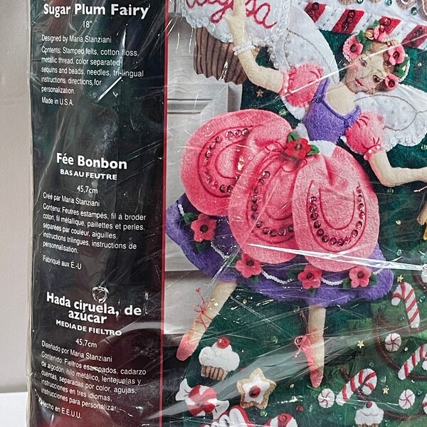 Felt Sugar Plum Fairy Stocking Kit Etsy felt-sugar-plum-fairy-stocking-kit-etsy