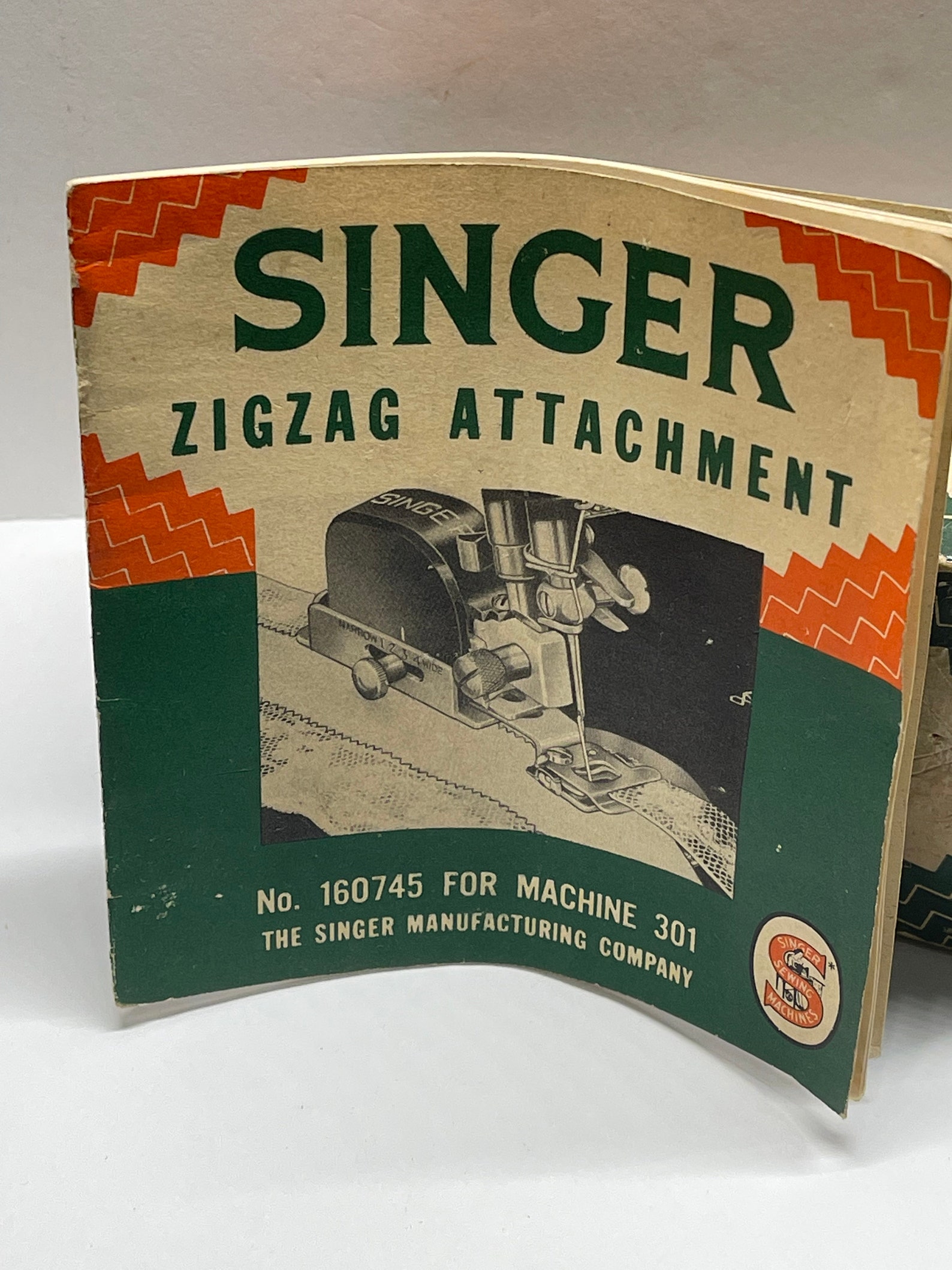 Vintage Singer Zig Zag Attachment 160745 Slant Shank 301 Etsy