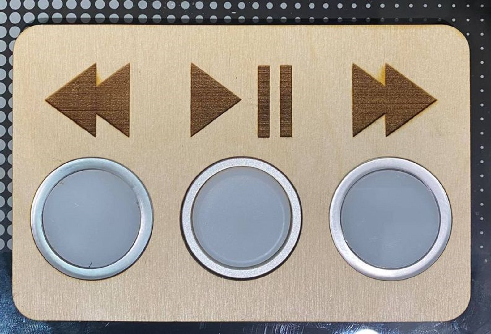 Rewind, Play, Pause, FFWD Button Cover for Glowforge - Etsy