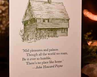 Pack of 3 Greeting cards with John Howard Payne quote.