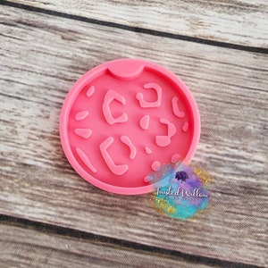 Leopard Print Car Coaster Silicone Mold, car coaster epoxy mold, car coaster resin mold, car coaster mold, drink coaster mold