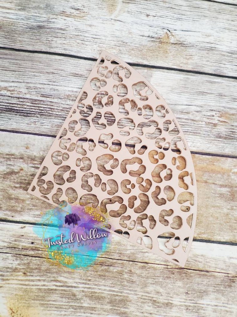 Leopard Print Tshirt Sleeve Bleaching Stencil Shirt Bleach Etsy