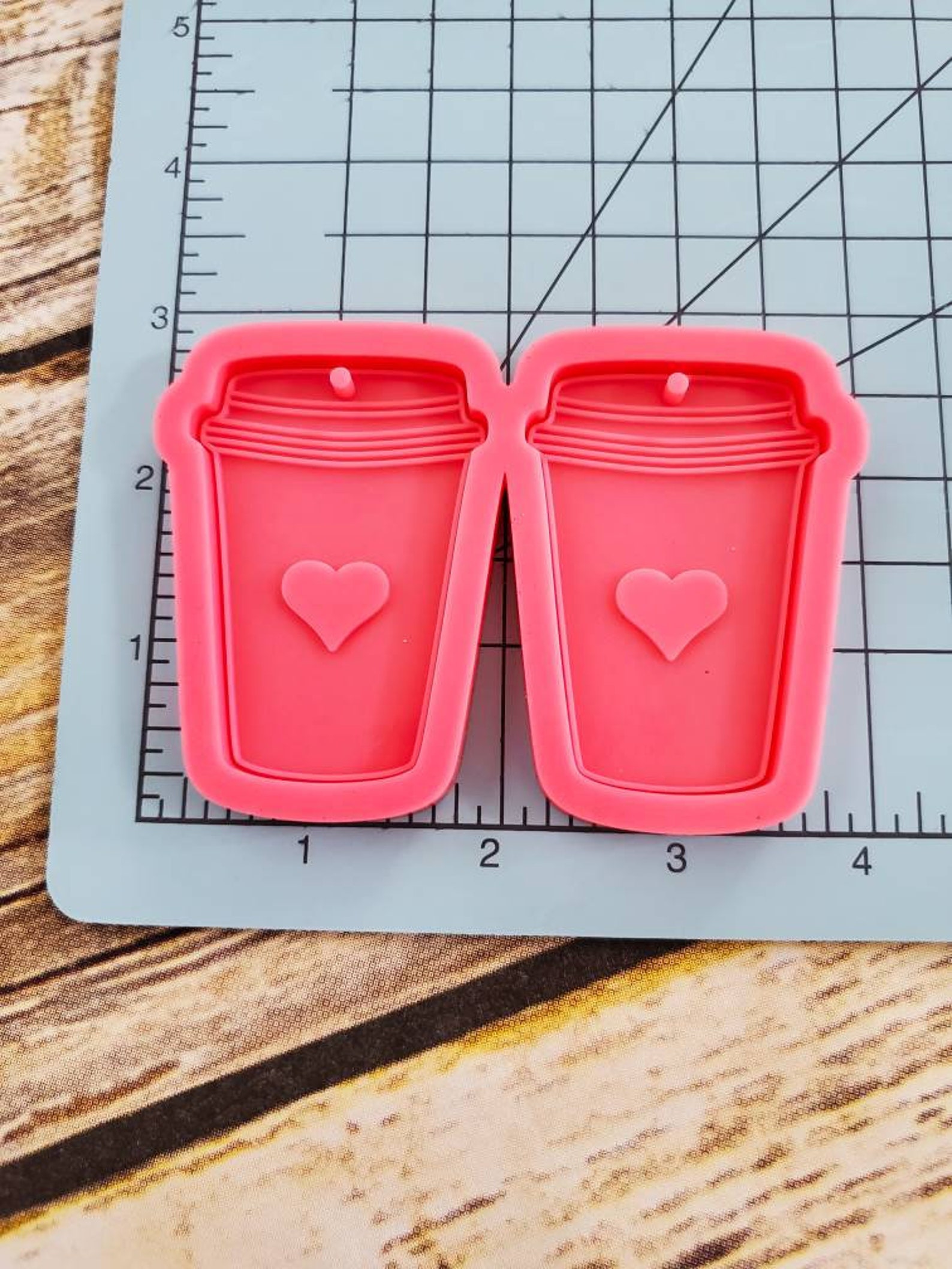 Coffee Cup Silicone Keychain Mold Coffee Mug Keychain Mold Etsy