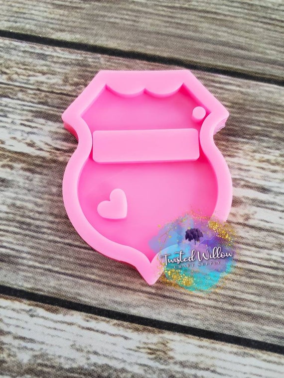 Officer Badge Keychain Mold Officer Badge Keychain Mold