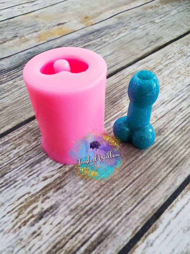 Penis Straw Topper Mold Style 1 - PolyGlitter
