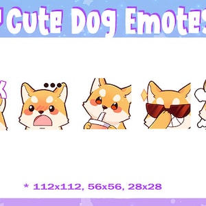 Cute Dog Emotes ( Twitch / Discord )