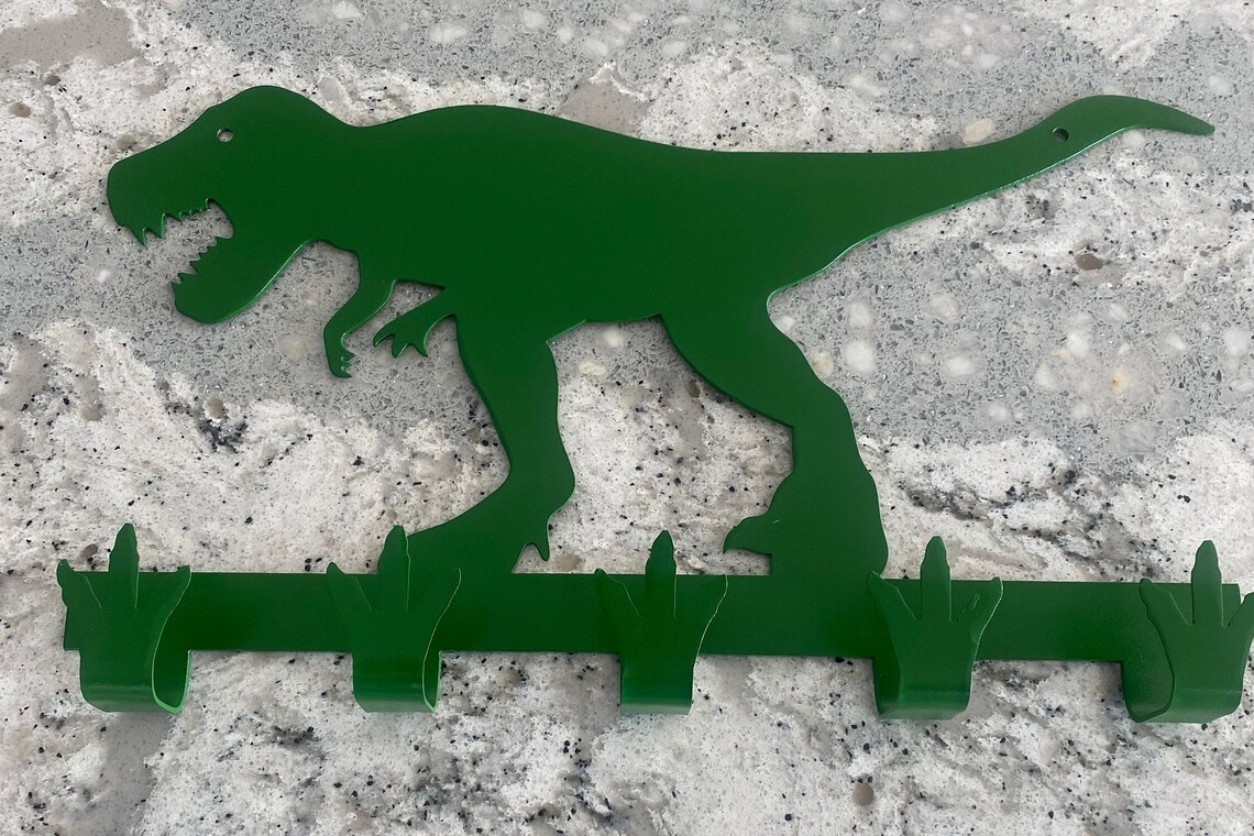 Dinosaur Coat Rack Trex Metal Etsy