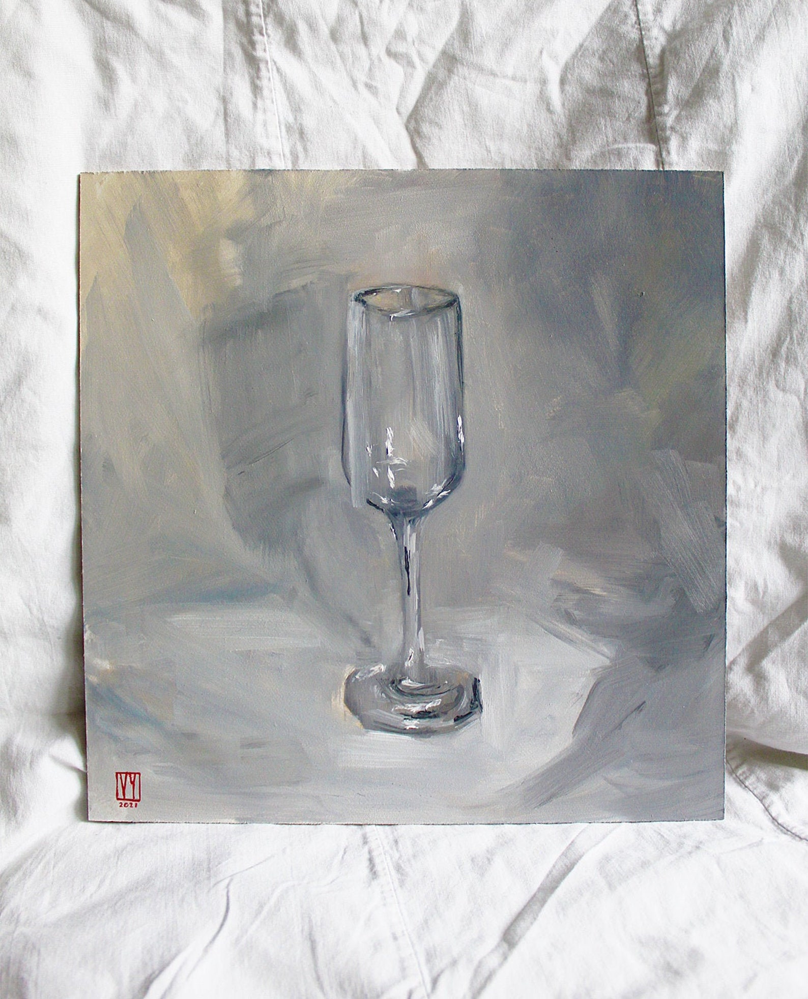 Oil Painting Still Life glass Original Art A Glass of Etsy