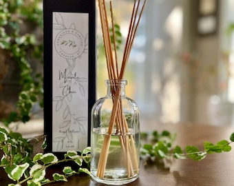 Masala Chai Reed Diffuser - Alcohol Free - Rattan Reeds-Phthalate Free Fragrance Oil Flameless Candle- Home fragrance