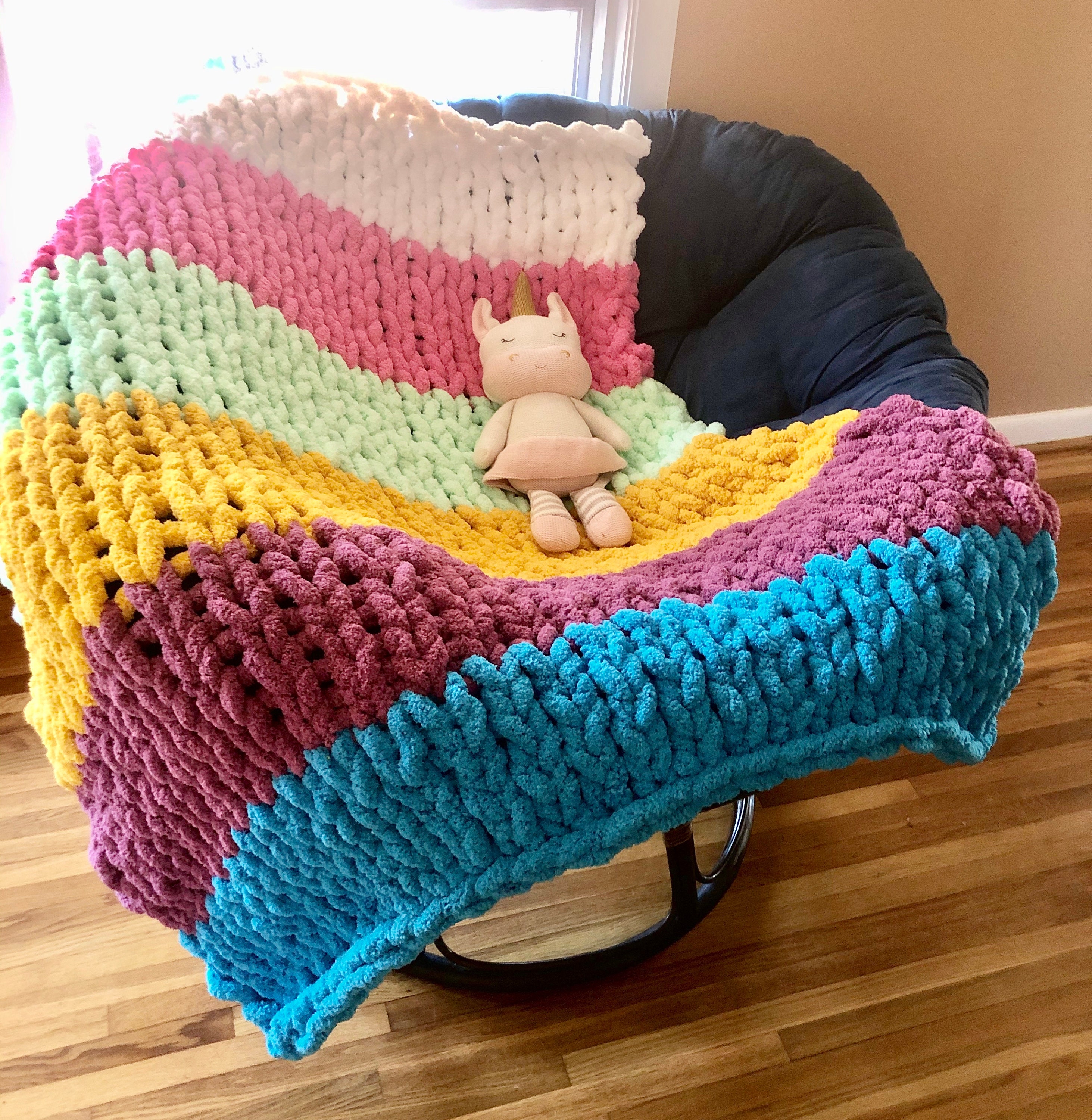 MOST AFFORDABLE Handmade Chunky Knit Baby Blankets on Etsy Etsy New Zealand