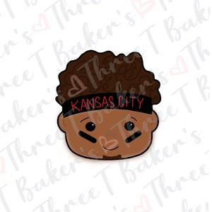 Mahomes Football Player Cookie Cutter