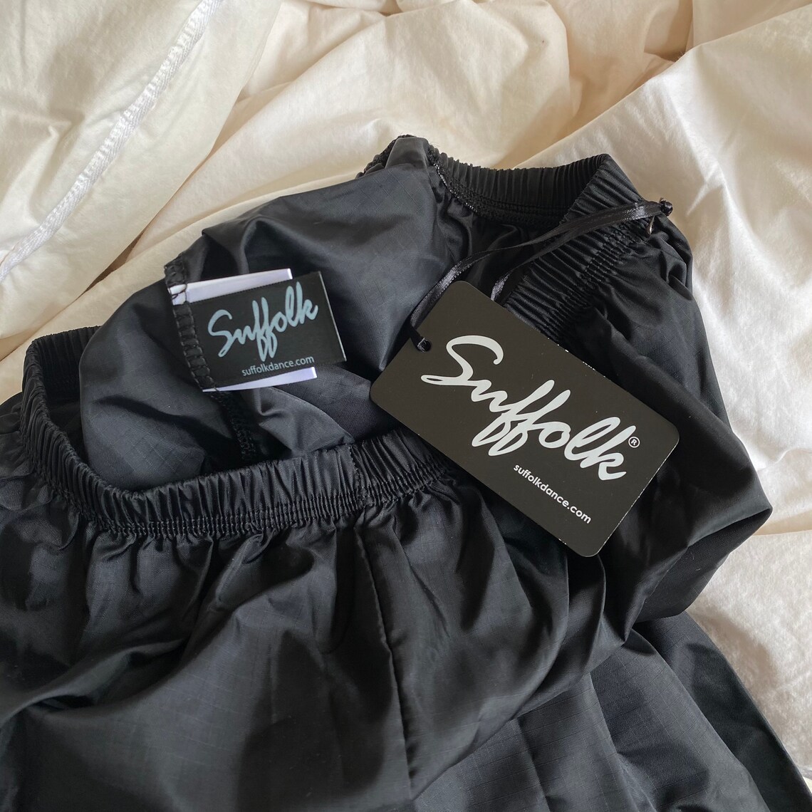 Trash bag dance warm up pants Etsy