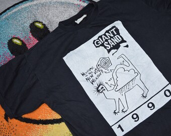 90s Vintage Giant Sand Shirt Size X Large Vtg Black