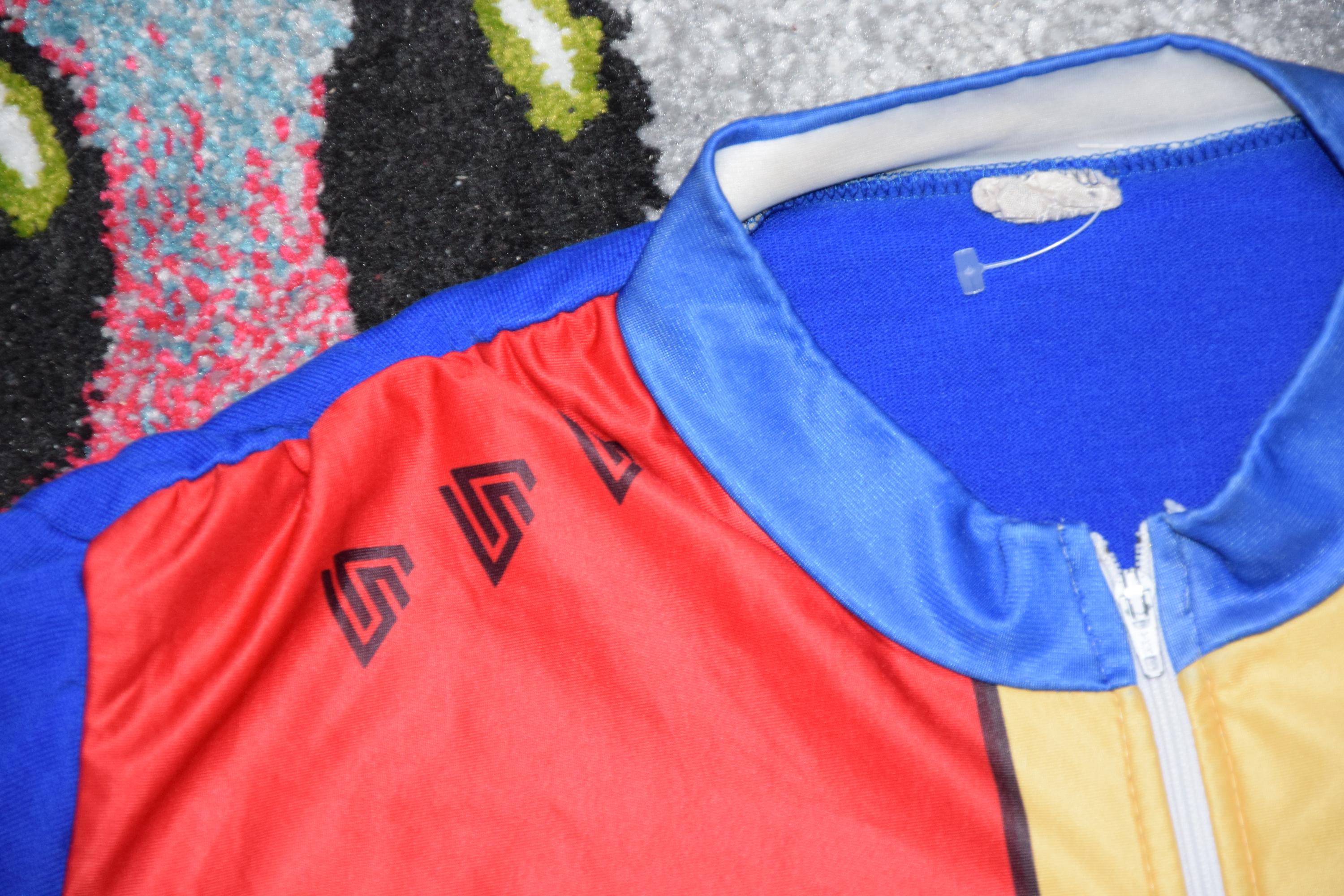 Maillot Cycliste Vintage Le Tour De France - Descente Bleu - Années 90 - Taille XL