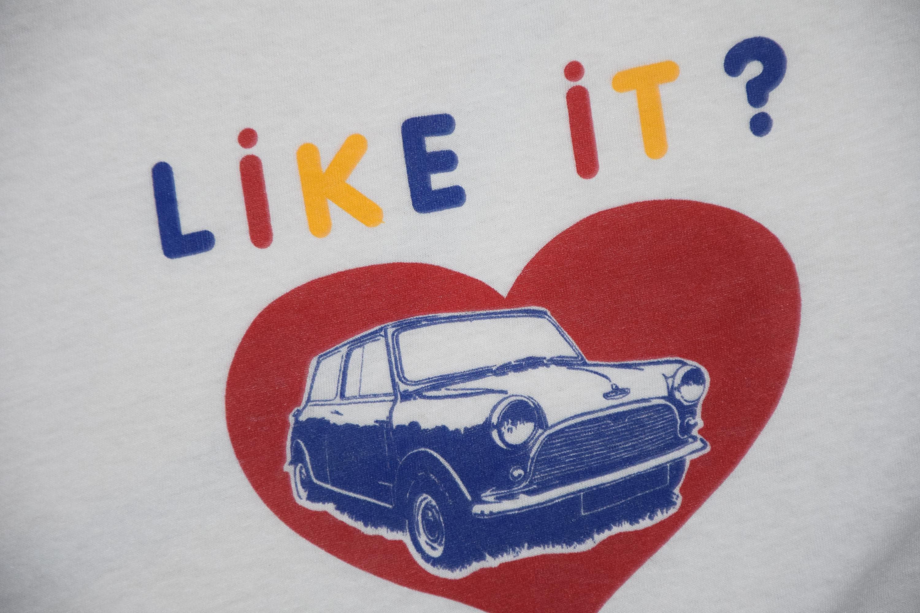 80s Vintage Mini Cooper Shirt Size Large Vtg White Racing Sport Car Tee ...