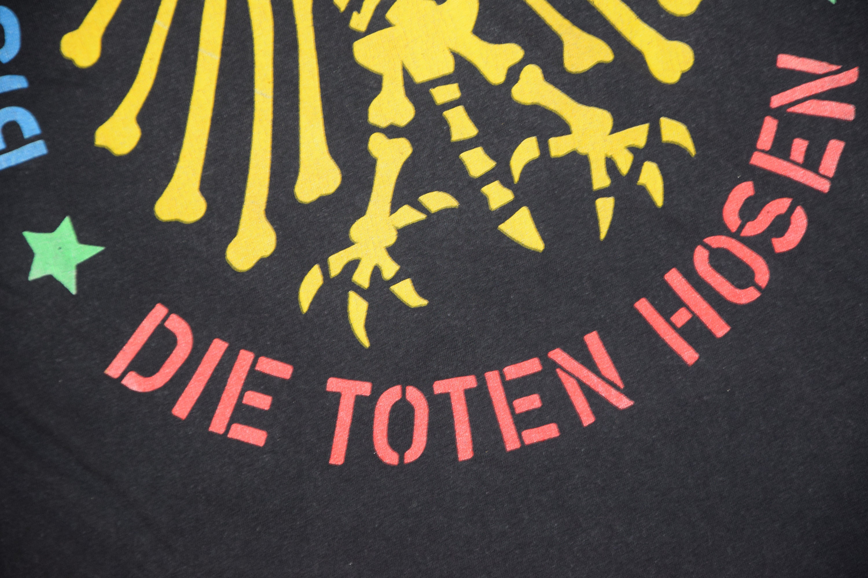 90s Vintage Die Toten Hosen Shirt Size X Large Vtg Black