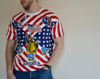 ヴィンテージ アメリカンサンダー Tシャツ：ネイティブアメリカン