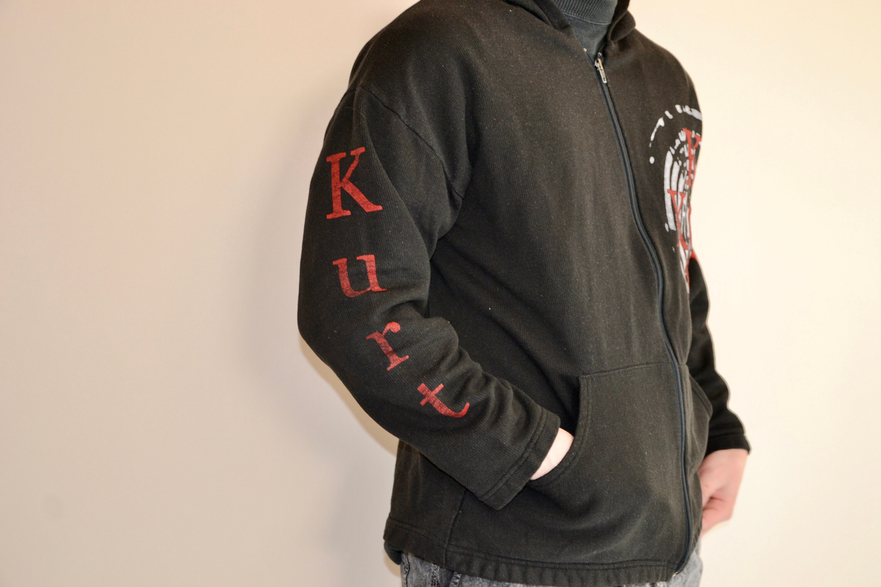 90s Vintage Nirvana Hoodie Size X Large Vtg Black Grunge 90s Vintage Nirvana Hoodie Size X Large Vtg Black Grunge