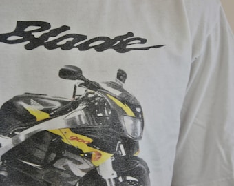 Tシャツ・カットソー HONDA MOTORCYCLE Honda Racing Fire Blade TshirtLemon Yellow Honda Racing Fire Blade T-shirt_Lemon Yellow - 감도 깊은