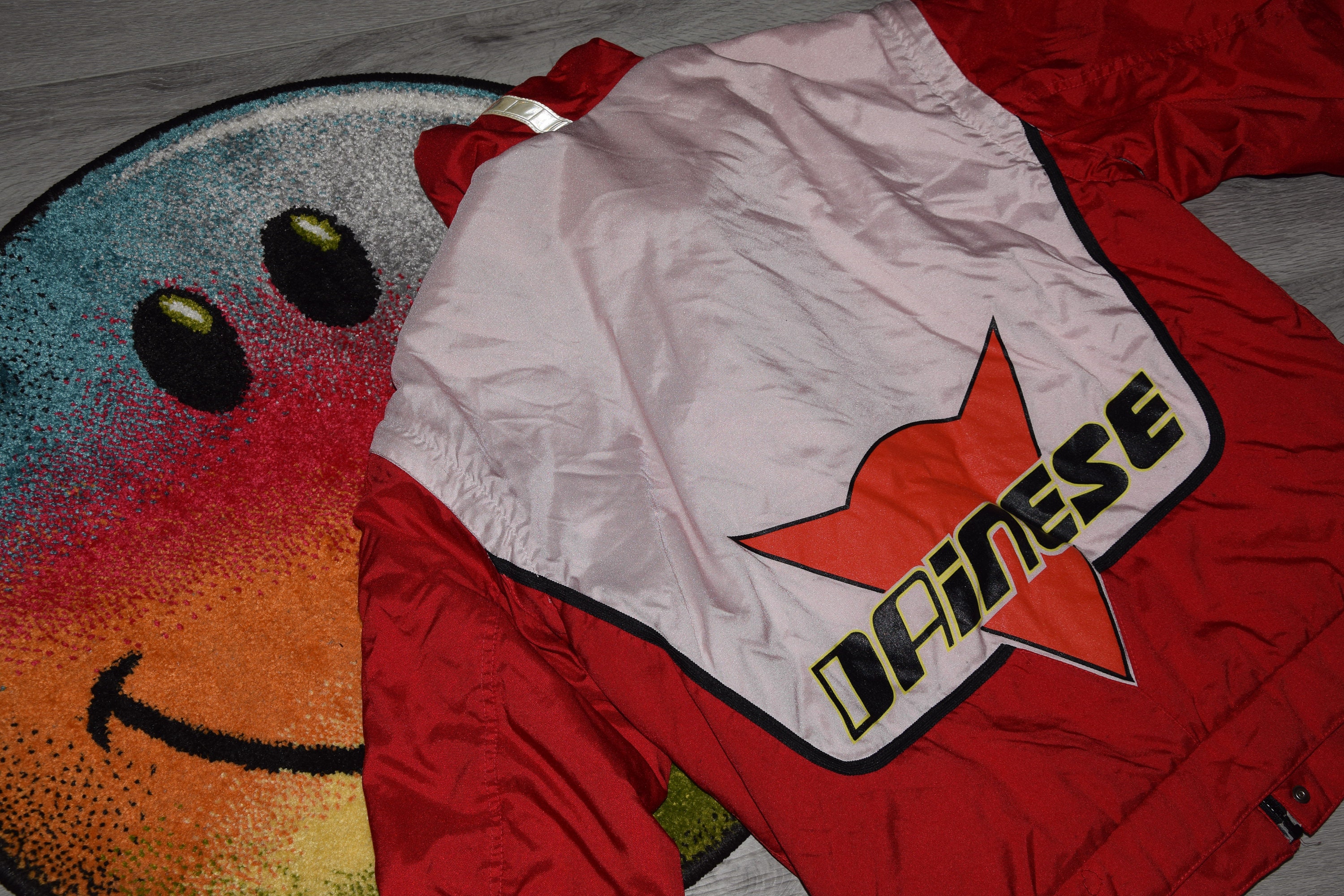 90s Vintage Dainese Jacket Size Large Vtg Red Motocross MS RACING