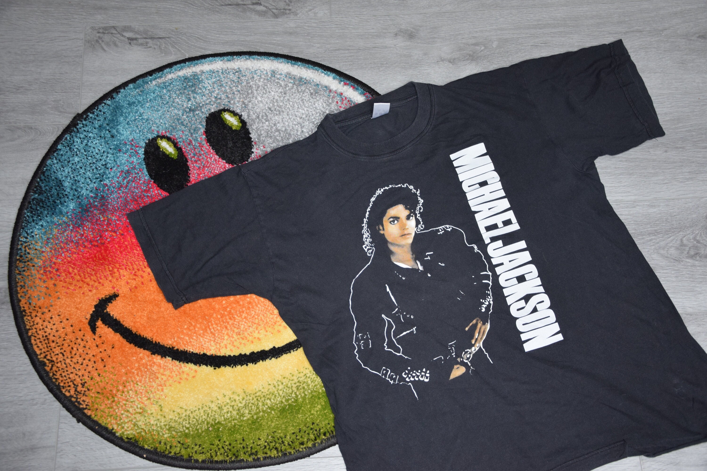 Michael Jackson Tシャツ ブラック Mサイズ Vintage Michael Jackson Shirt Size Medium Vtg Black Bad Tour Promo