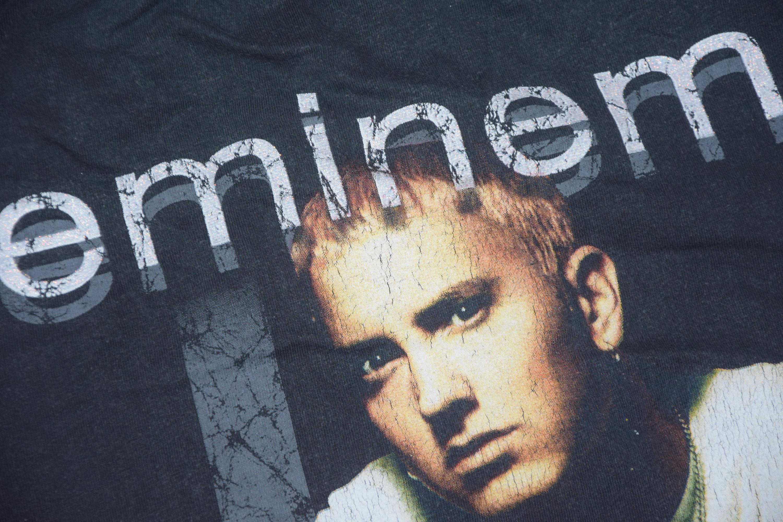 Vintage Eminem Shirt Size Large Vtg Black Bad Rap? Gliterred Vintage Eminem Shirt Size Large Vtg Black Bad Rap? Gliterred