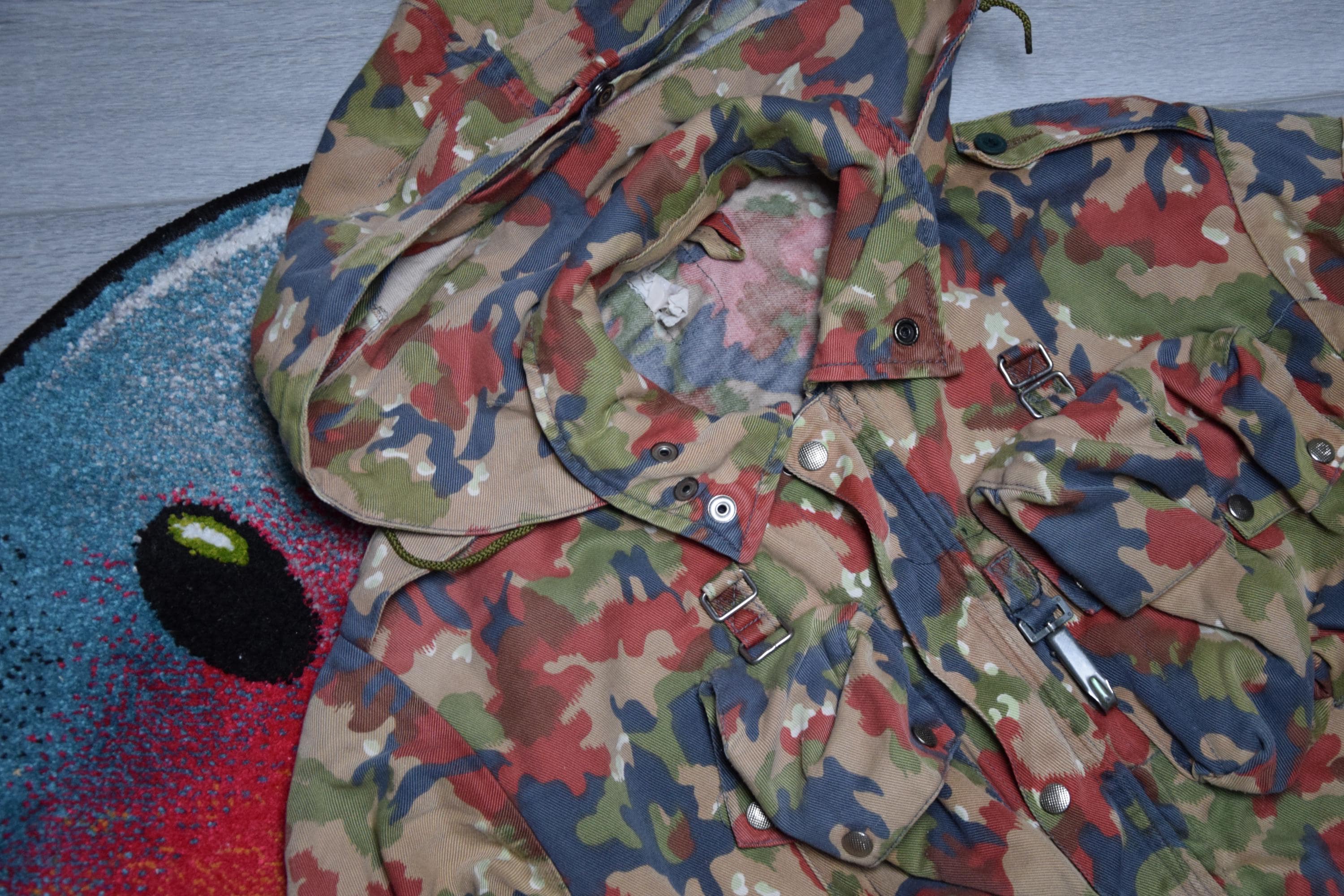 【国内即発送】 Vintage Swiss Vtg Large Size Jacket Military Alpenflage Army ジャケット・アウター