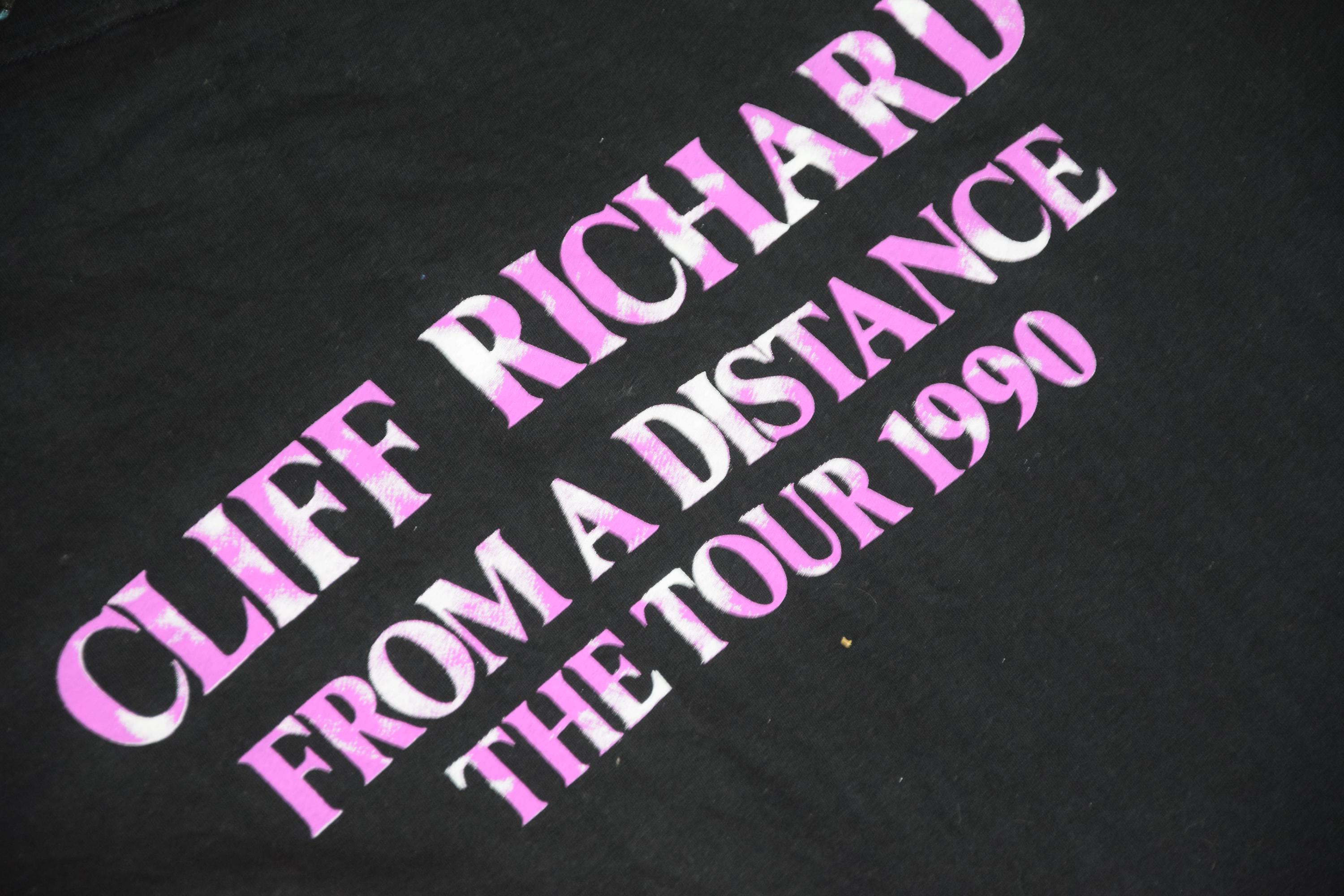 90s Vintage Cliff Richard Shirt Size Large Vtg Black From a