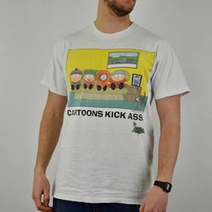 South Park 90er Jahre T-Shirt Größe L 50er 70er Jahre Comedy Central Promo T-Shirt (Nickelodeon, Eric Cartman, MTV Show, Jackass)