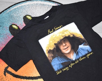 Vtg 1981 Simon and Garfunkel Concert in Central Park T-shirt